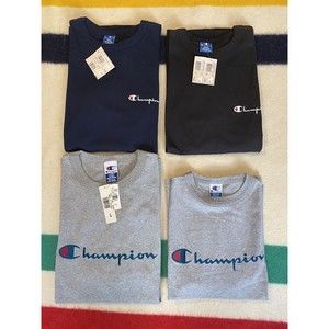 Vintage NWT NOS 90s Champion T-Shirt Lot Sz M & L Made In USA Spell Out Script